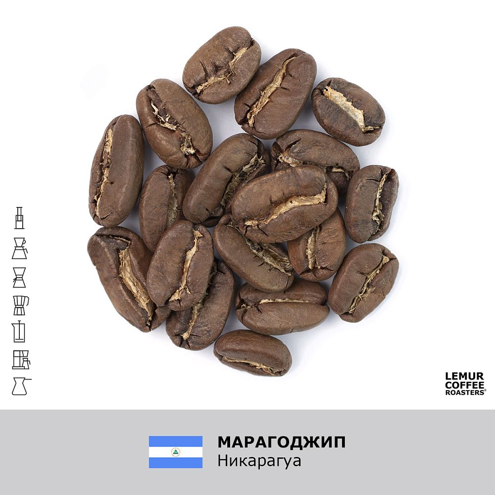 Марагоджип Никарагуа, в зернах, 1000 г